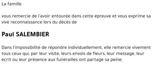 Paul SALEMBIER