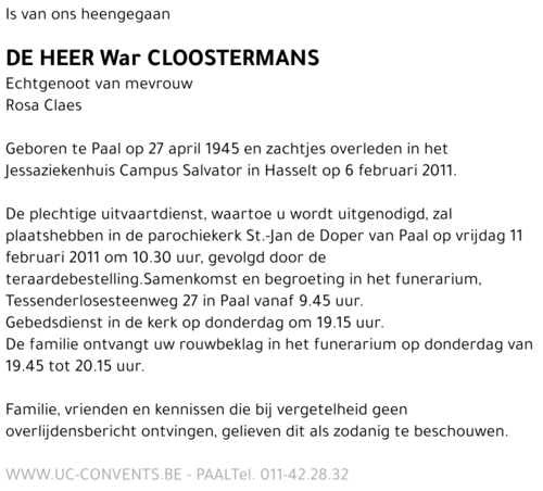 War Cloostermans
