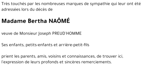 Bertha NAOME