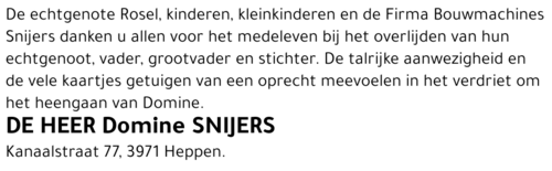 Domine Snijers