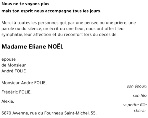 Eliane NOËL
