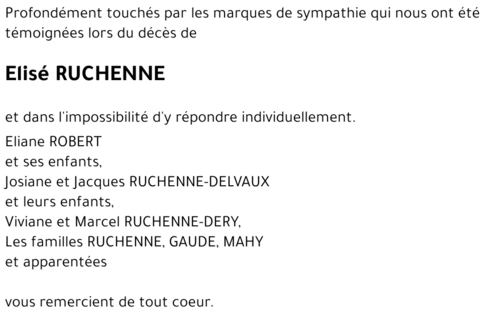 Elisé RUCHENNE