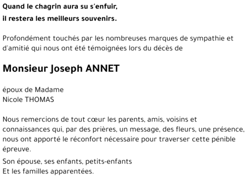 Joseph ANNET