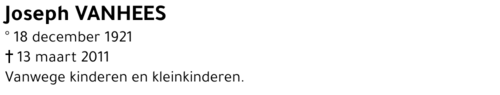 Joseph Vanhees