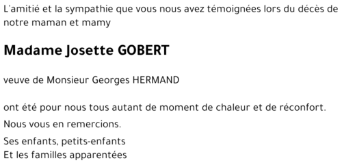 Josette GOBERT