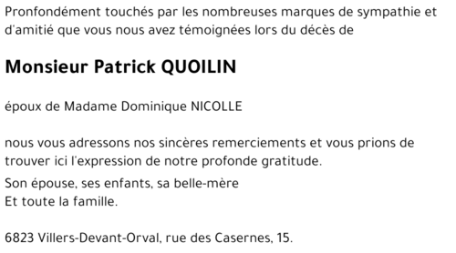 Patrick QUOILIN