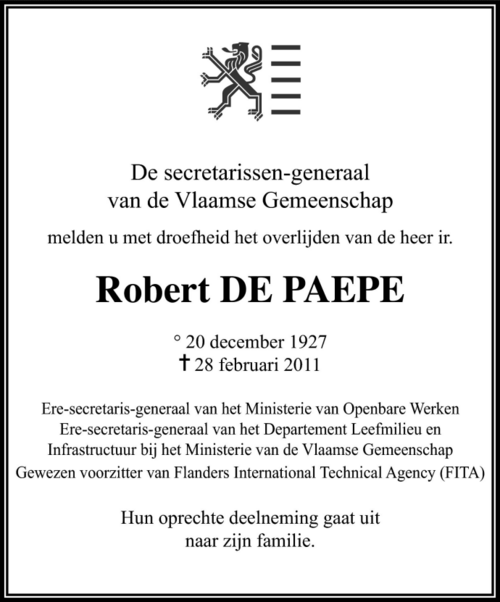 Robert De Paepe