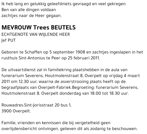 Trees Beutels