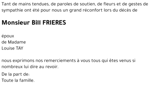 Bill FRIERES
