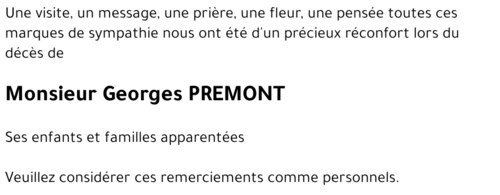 Georges PREMONT