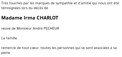Irma CHARLOT