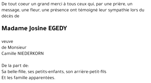 Josine EGEDY