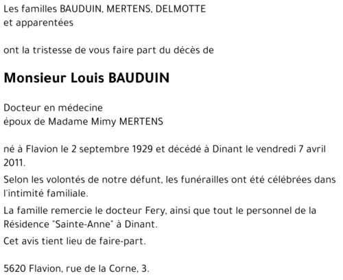 Louis BAUDUIN