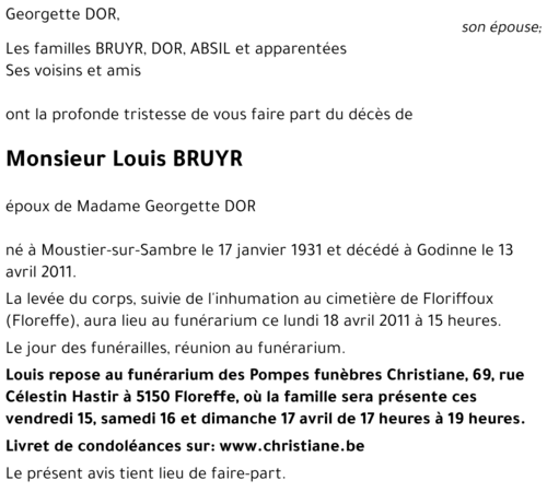 Louis BRUYR
