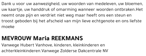 Maria Reekmans