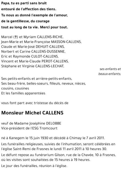 Michel CALLENS