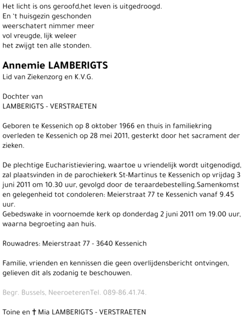 Annemie Lamberigts