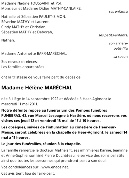 Hélène MARÉCHAL
