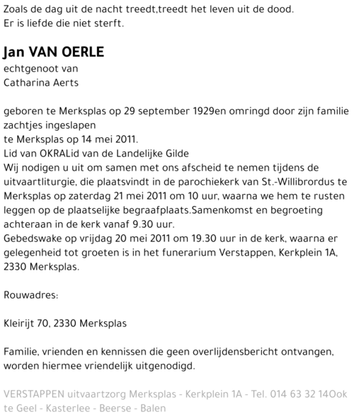 Jan Van Oerle