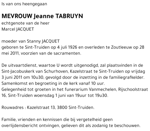 Jeanne Tabruyn