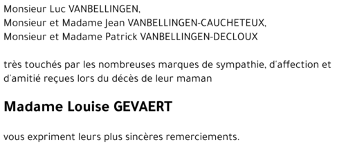 Louise GEVAERT