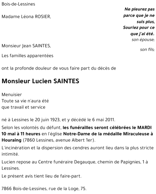 Lucien SAINTES