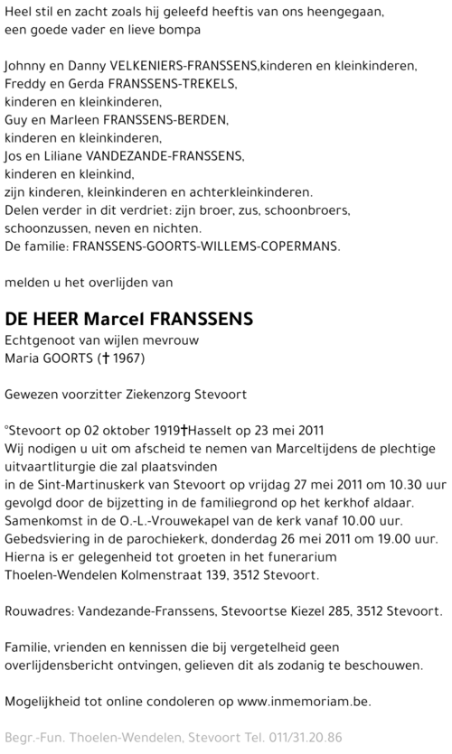 Marcel Franssens