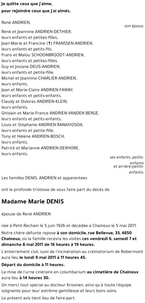 Marie DENIS