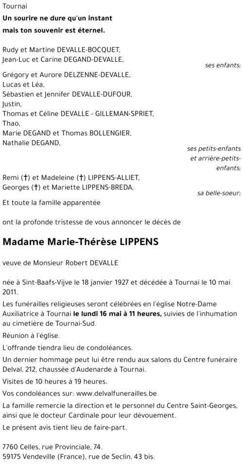 Marie-Thérèse LIPPENS