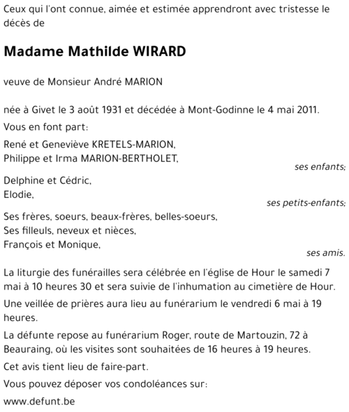 Mathilde WIRARD
