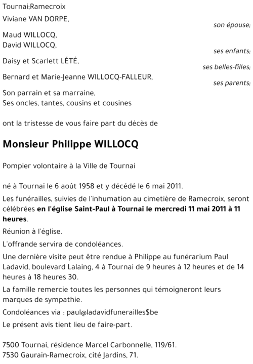 Philippe WILLOCQ