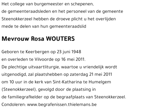 Rosa WOUTERS