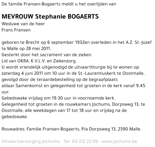 Stephanie Bogaerts