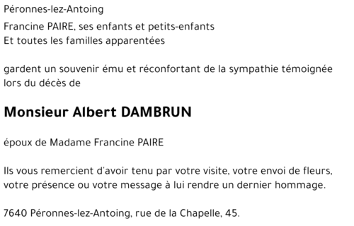 Albert DAMBRUN