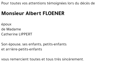 Albert FLOENER