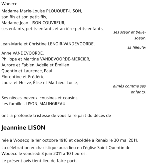 Jeannine LISON