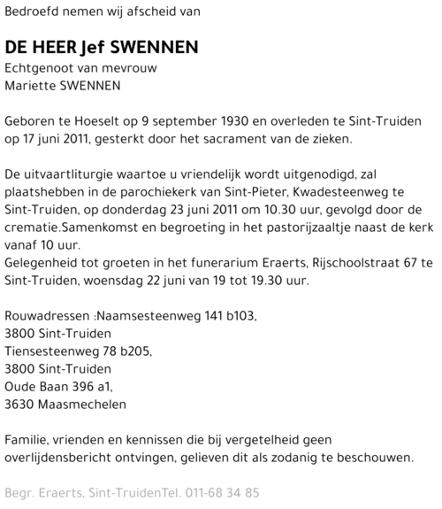 Jef Swennen
