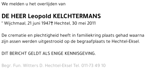 Leopold Kelchtermans