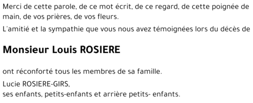 Louis ROSIERE