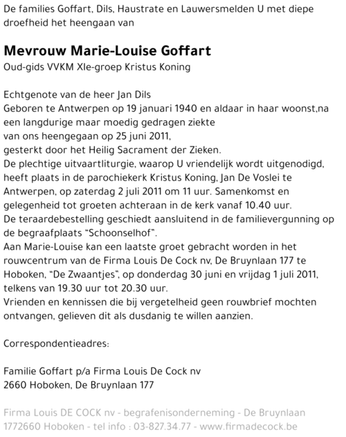 Marie-Louise Goffart