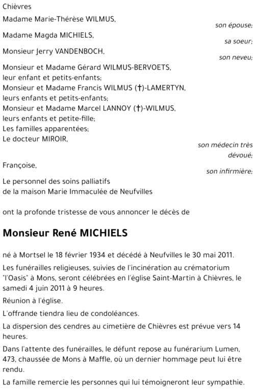 René Michiels