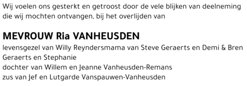 Ria Vanheusden