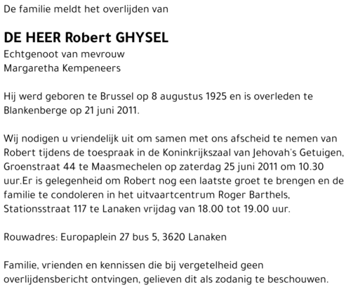 Robert Ghysel