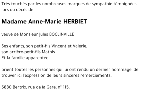 Anne-Marie HERBIET