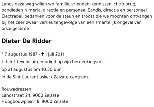 Dieter DE RIDDER