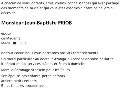 Jean-Baptiste FRIOB