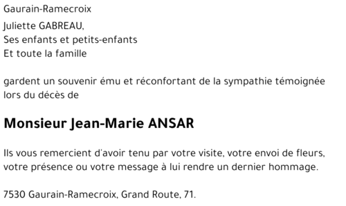 Jean-Marie ANSAR