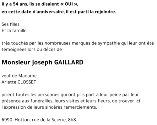 Joseph GAILLARD