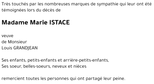 Marie ISTACE