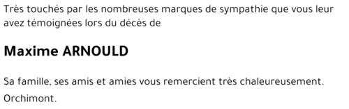 Maxime ARNOULD